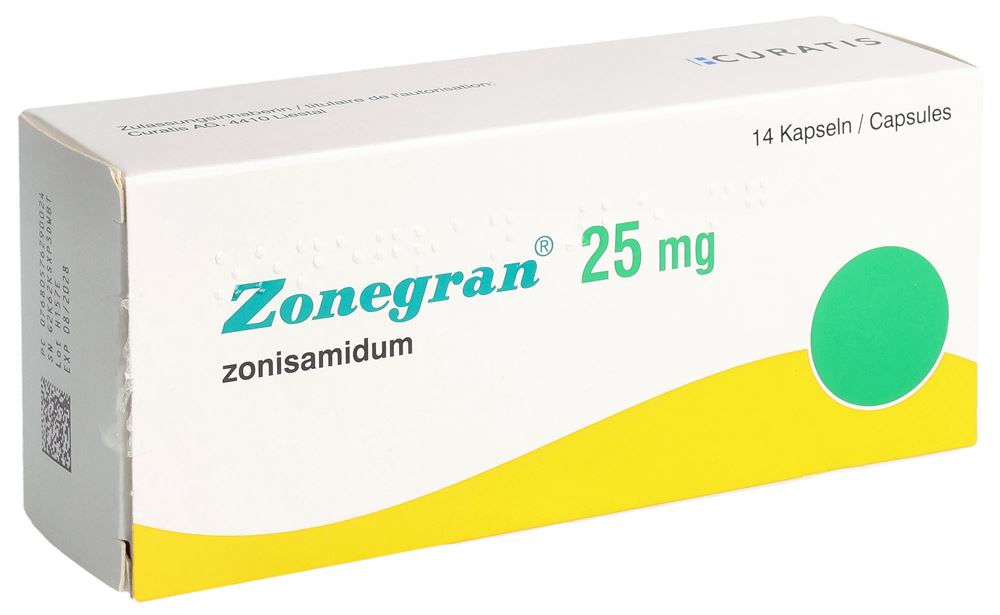 ZONEGRAN caps 25 mg 14 pce