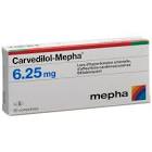 CARVEDILOL Mepha cpr 6.25 mg 30 pce