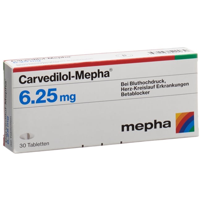 CARVEDILOL Mepha cpr 6.25 mg 30 pce