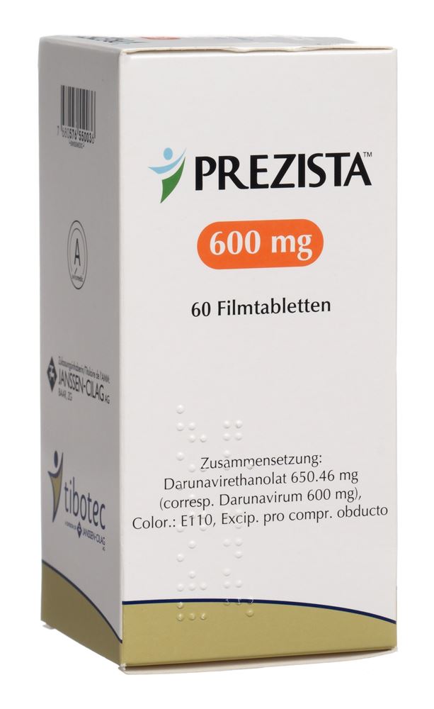 Prezista 600 mg, Filmtabletten