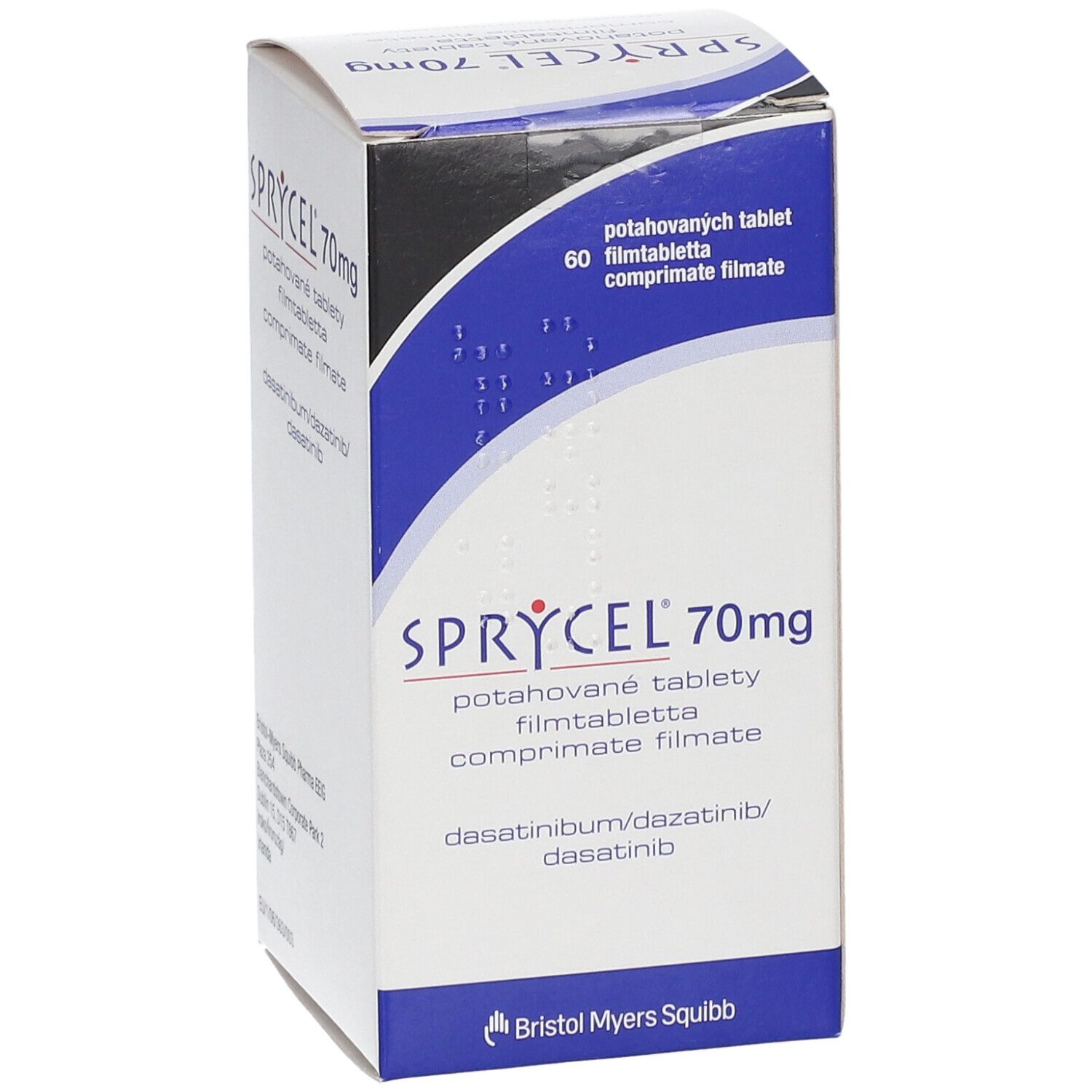 SPRYCEL cpr pell 70 mg bte 60 pce