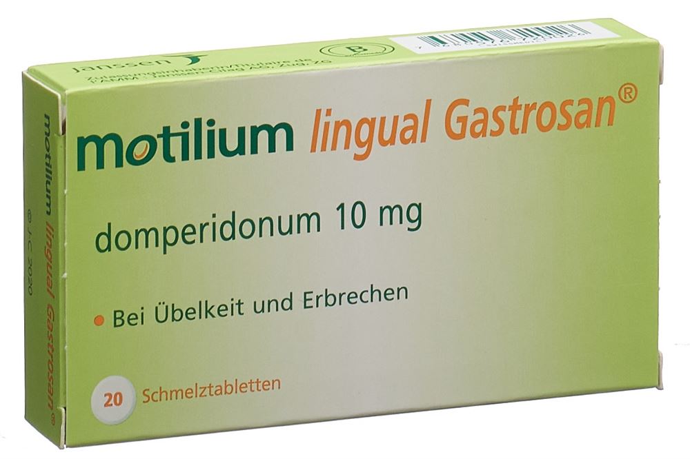 Motilium lingual Gastrosan, Schmelztabletten