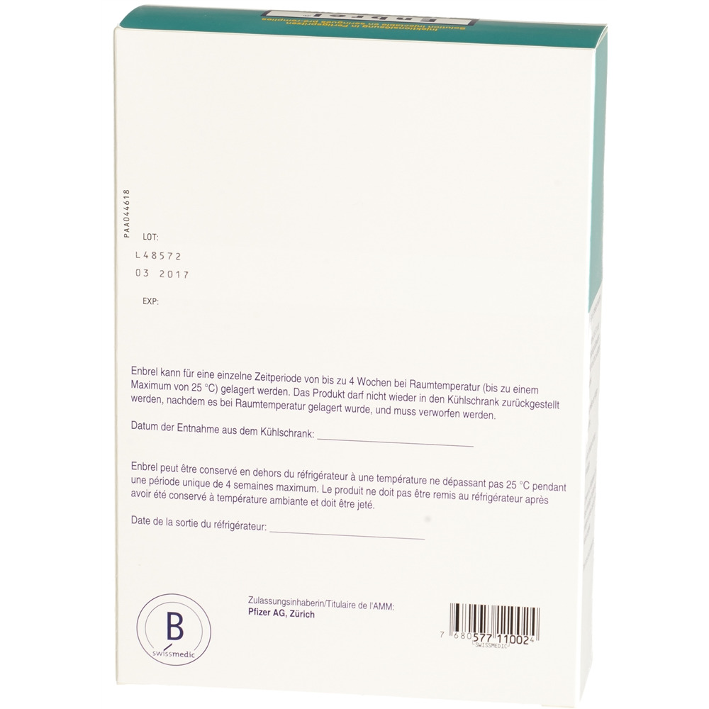 ENBREL sol inj 50 mg/ml 2 ser pré 1 ml
