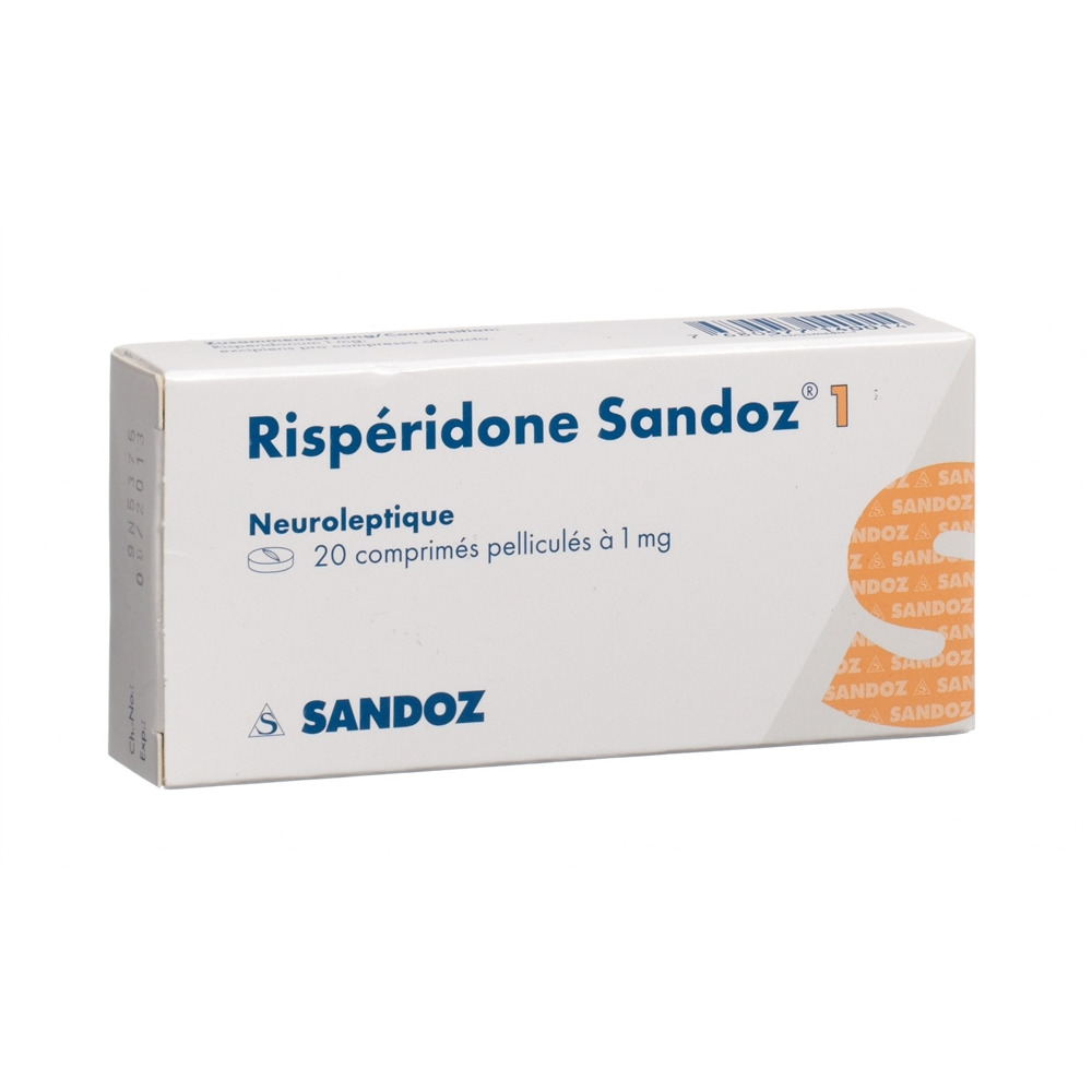 RISPERIDONE Sandoz cpr pell 1 mg 20 pce
