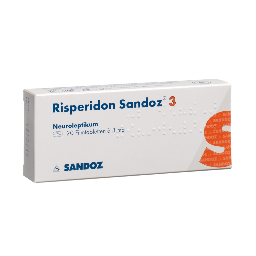 RISPERIDONE Sandoz cpr pell 3 mg 20 pce