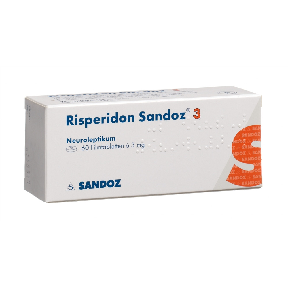 RISPERIDONE Sandoz cpr pell 3 mg 60 pce