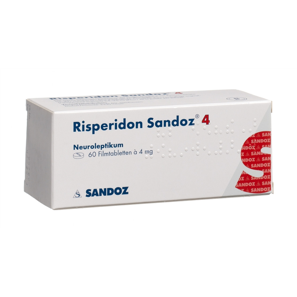 RISPERIDONE Sandoz cpr pell 4 mg 60 pce