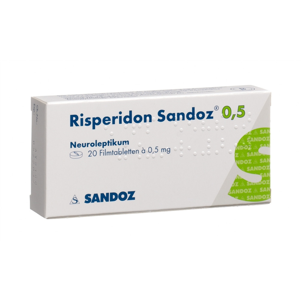 RISPERIDONE Sandoz cpr pell 0.5 mg 20 pce