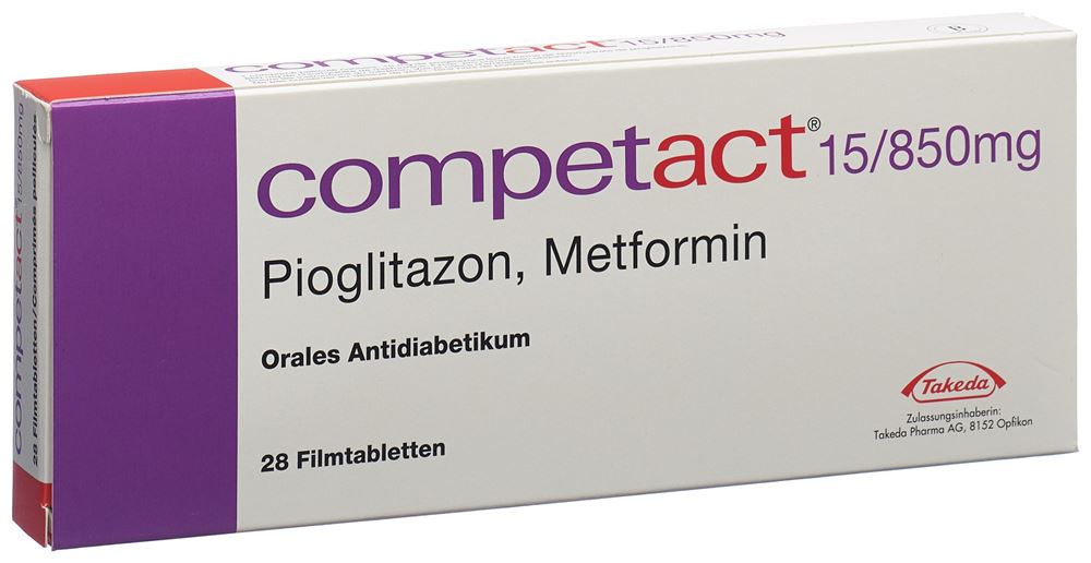 COMPETACT cpr pell 15/850 mg 28 pce