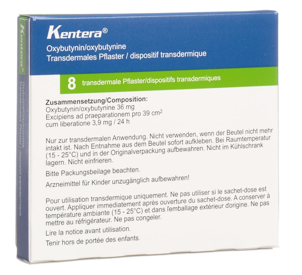 KENTERA patch mat 3.9 mg/24h 8 pce