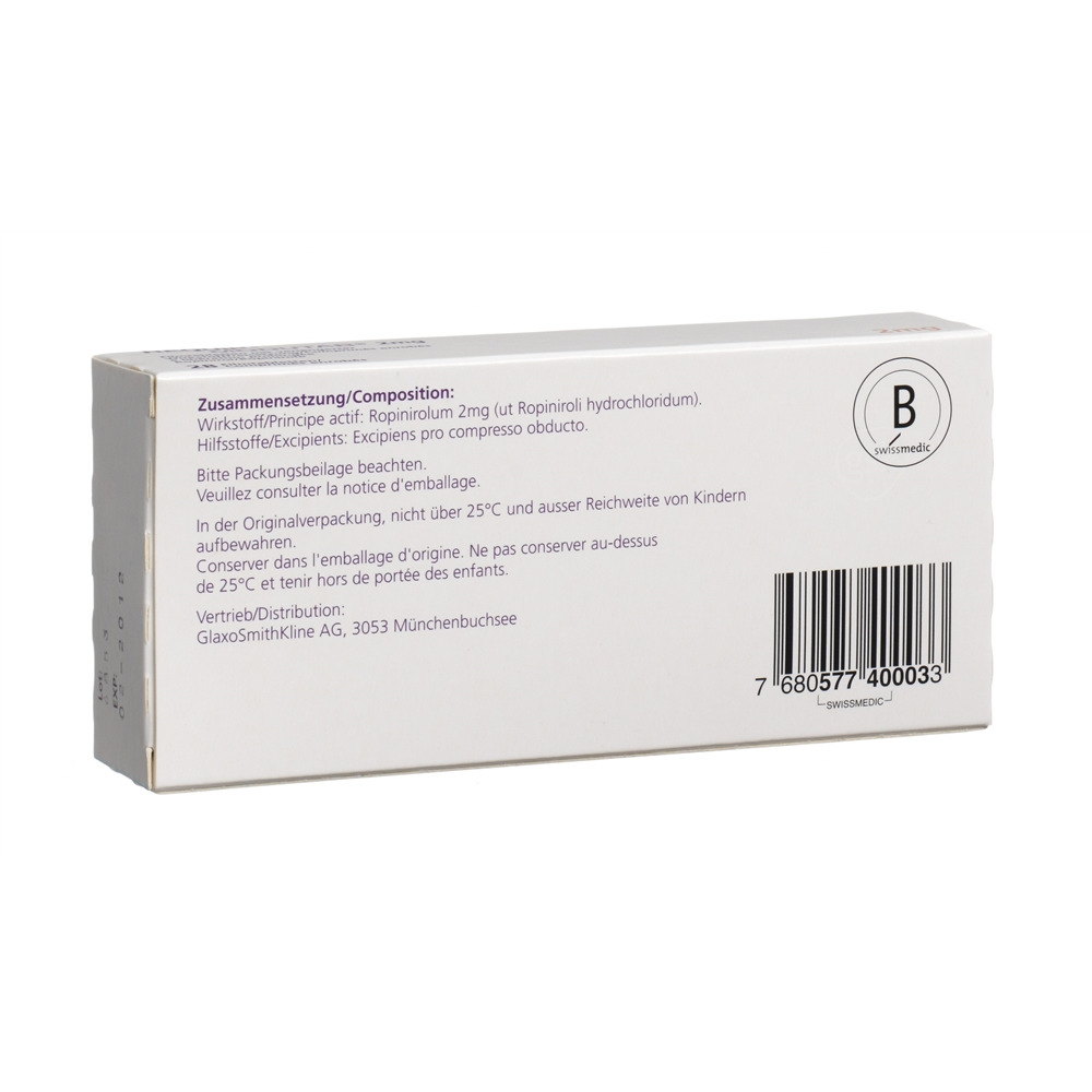 REQUIP Modutab cpr pell 2 mg 28 pce