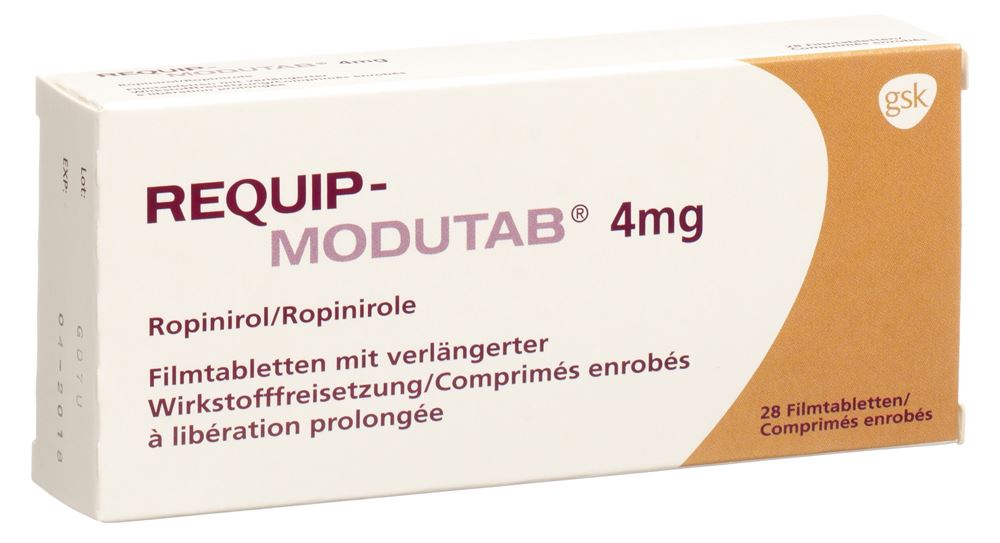 REQUIP Modutab cpr pell 4 mg 28 pce