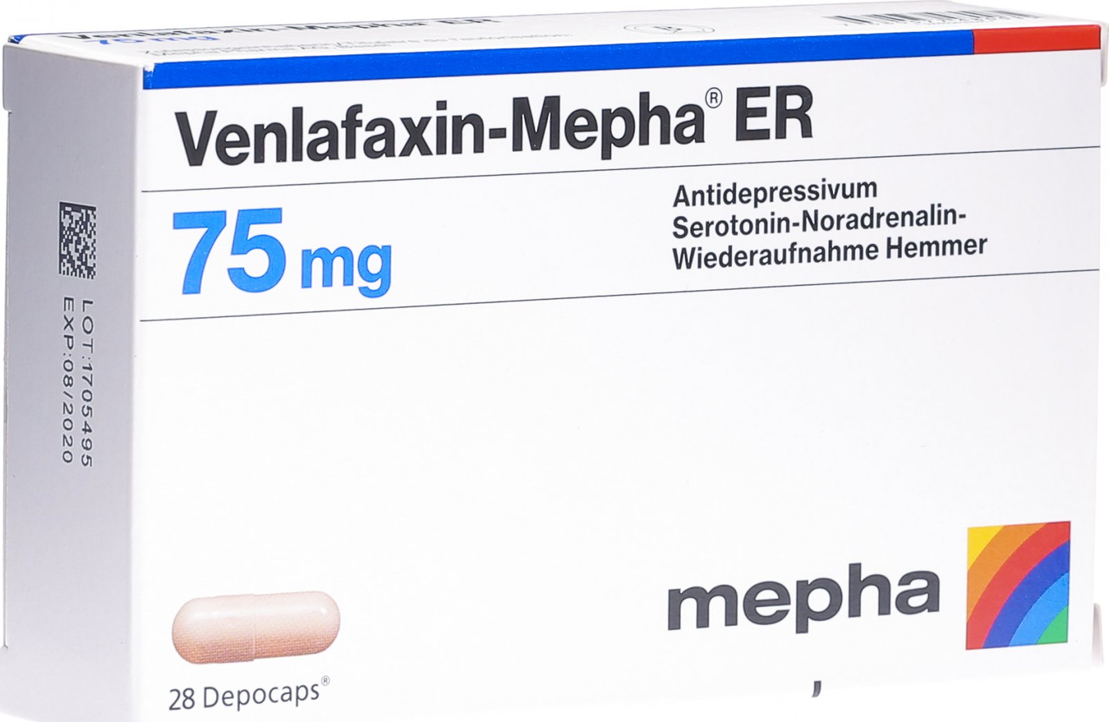 VENLAFAXIN Mepha ER depocaps 75 mg 14 pce