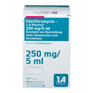 Clarithromycin Spirig HC forte 250, Granulat zur Herstellung einer Suspension zum Einnehmen