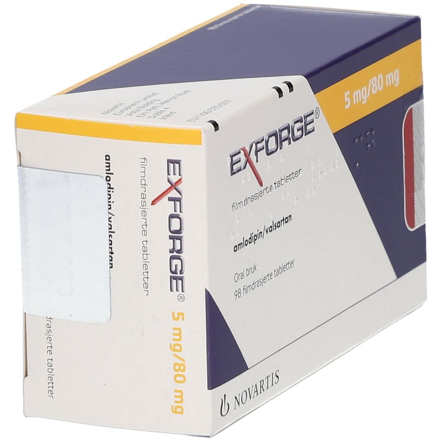 EXFORGE cpr pell 5mg/80mg 98 pce