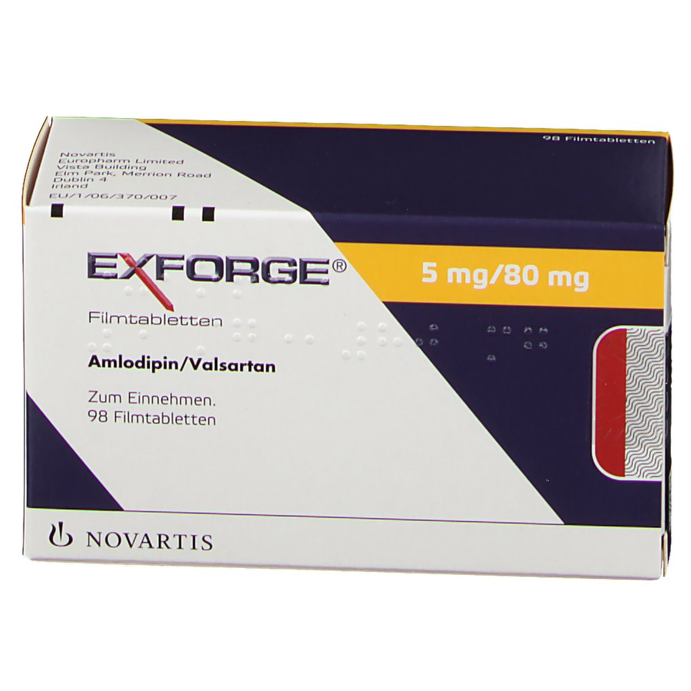 Exforge 5/80 mg, Filmtabletten
