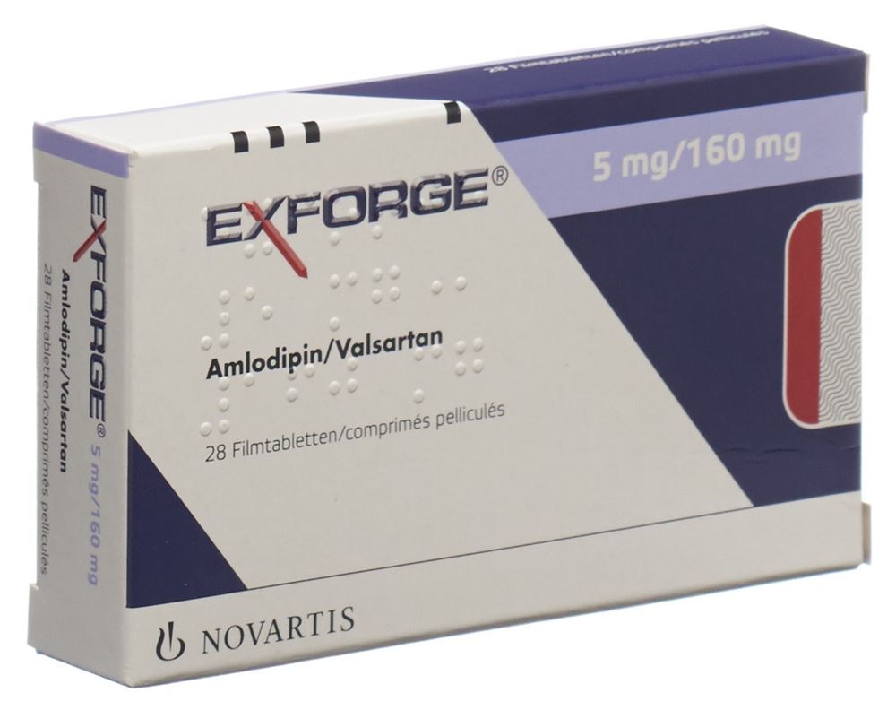 EXFORGE cpr pell 5mg/160mg 28 pce