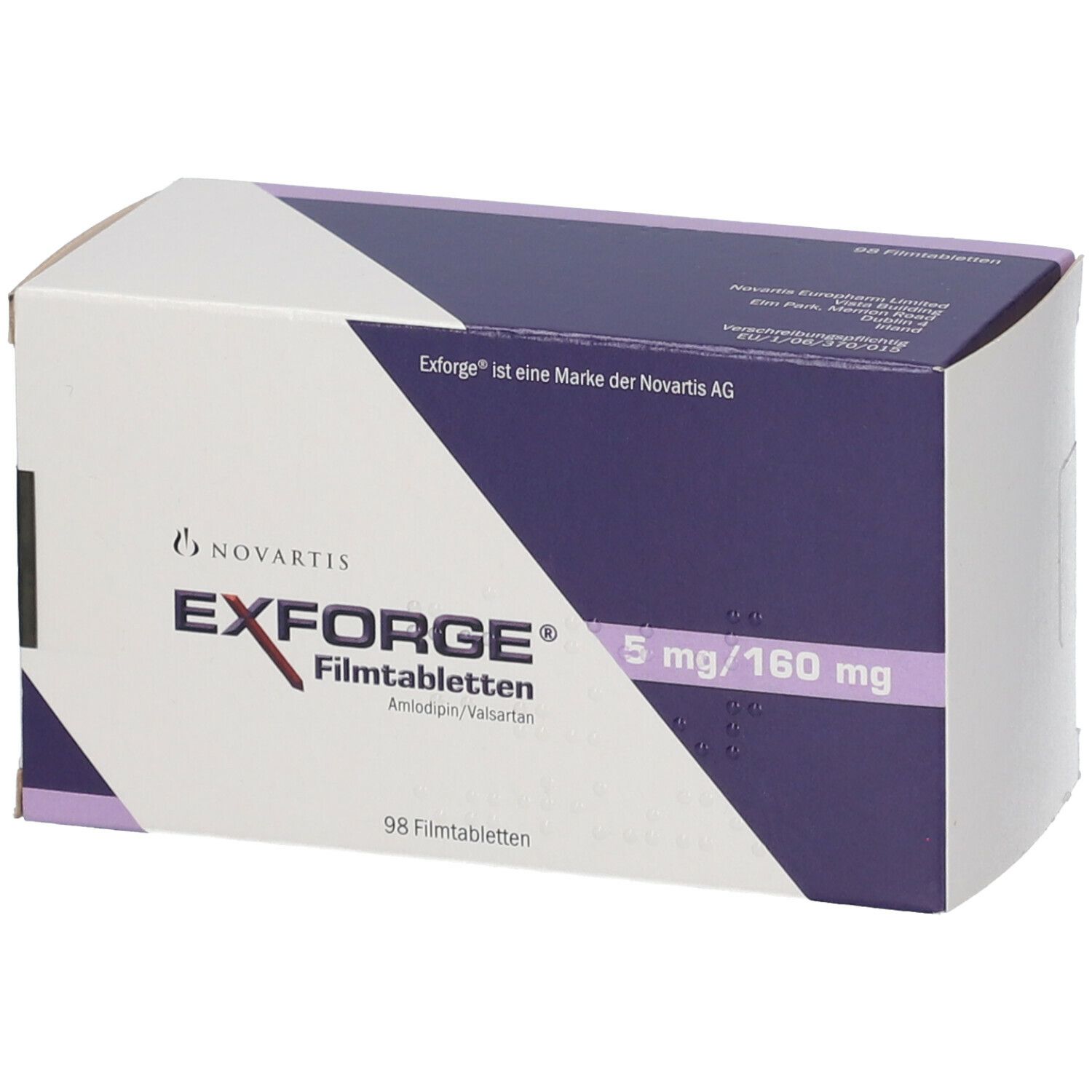 EXFORGE cpr pell 5mg/160mg 98 pce