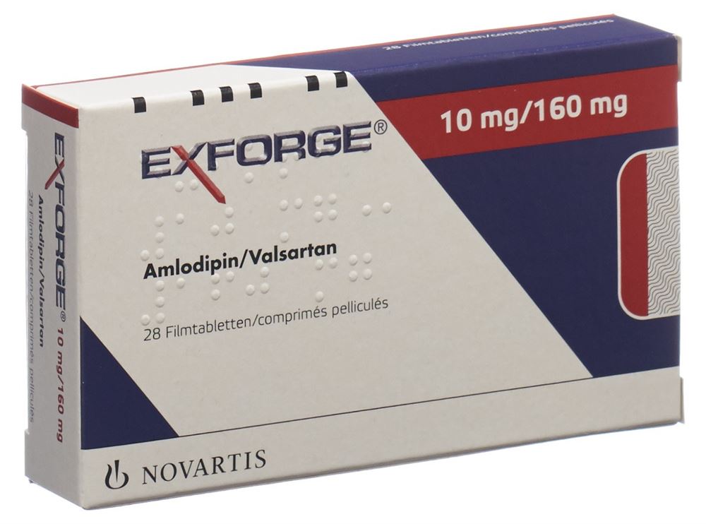 EXFORGE cpr pell 10mg/160mg 28 pce