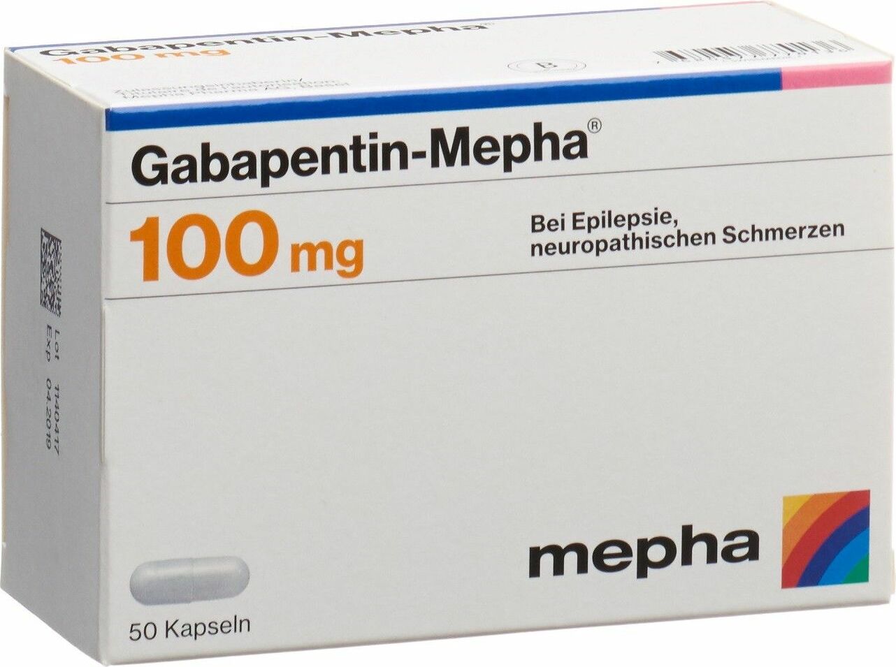 GABAPENTIN Mepha caps 100 mg 50 pce
