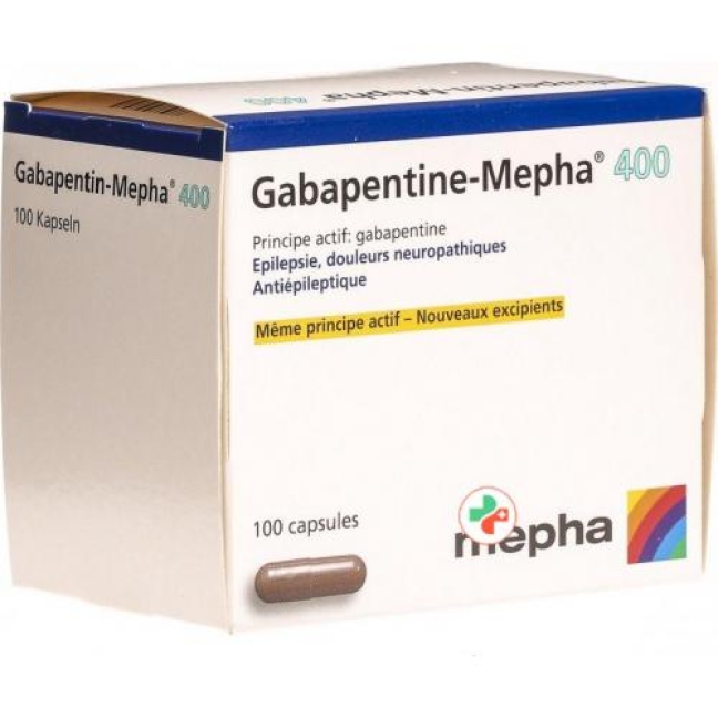 GABAPENTIN Mepha caps 400 mg 100 pce