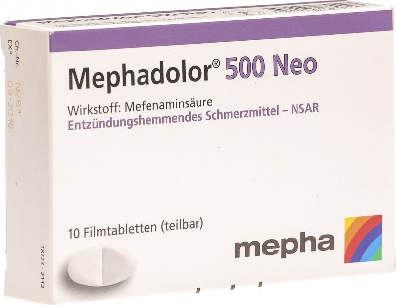 MEPHADOLOR Neo cpr pell 500 mg 10 pce