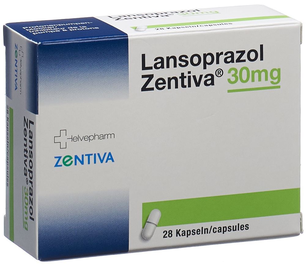 Lansoprazol Zentiva 30 mg, magensaftresistente Hartkapseln