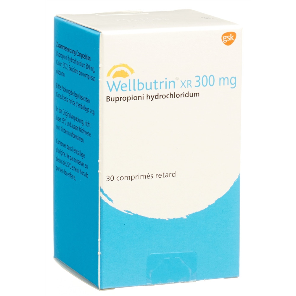 WELLBUTRIN XR cpr ret 300 mg bte 30 pce