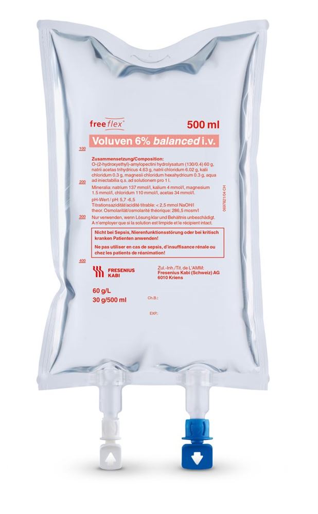 VOLUVEN 6% balanced Sol perf Freeflex 20 x 500 ml