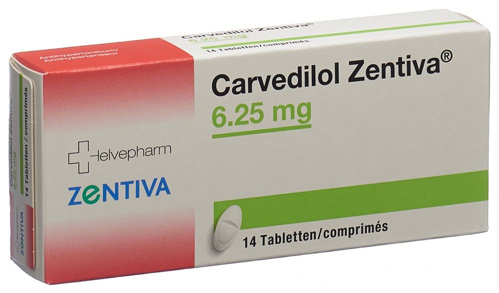 CARVEDILOL Zentiva cpr 6.25 mg 14 pce