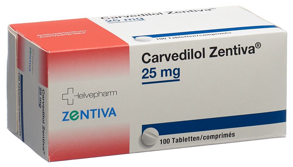 CARVEDILOL Zentiva cpr 25 mg 100 pce