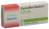 Carvedilol Zentiva 25 mg, Tabletten