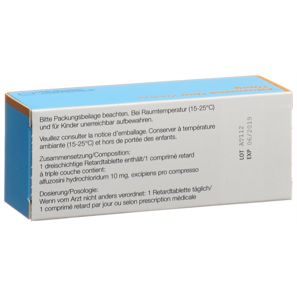 Alfuzosine Uno Zentiva 10 mg, Retardtabletten