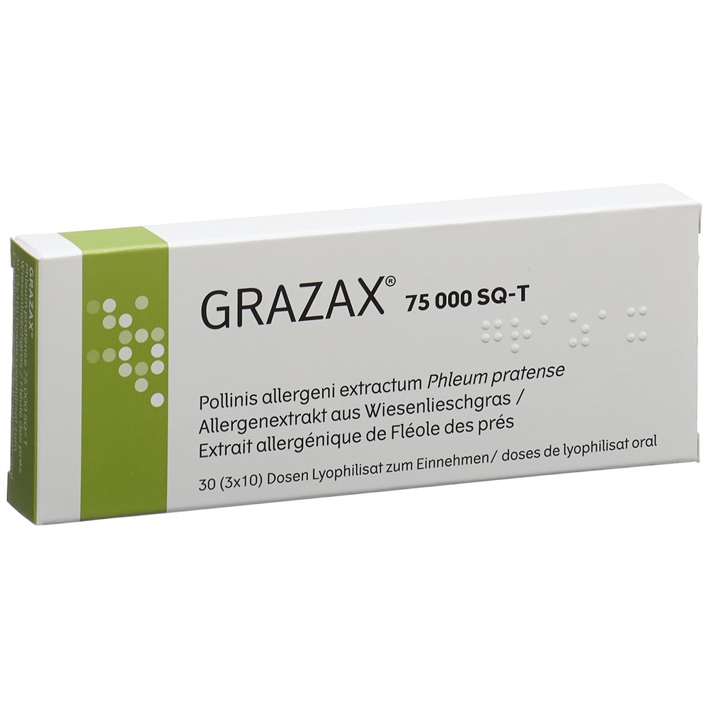 GRAZAX Lyophilisat oral 75000 SQ-T 30 x 1 dos
