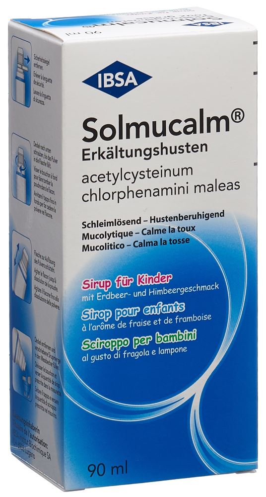 SOLMUCALM toux grasse sirop enf fl 90 ml