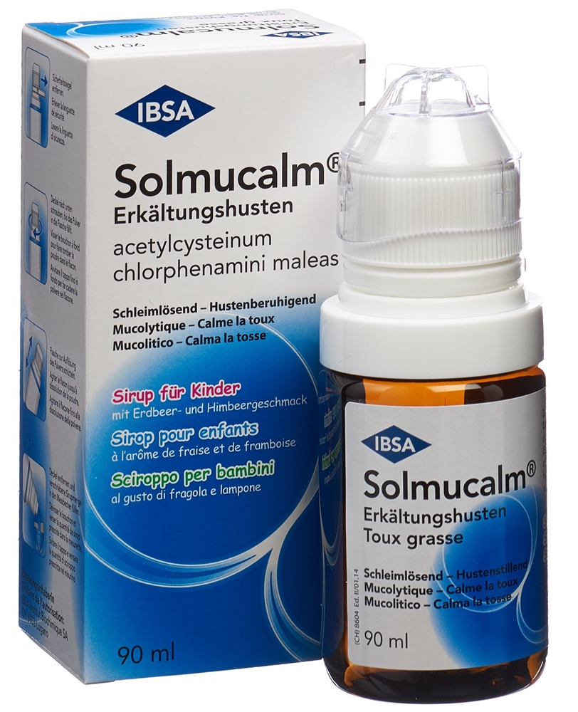 SOLMUCALM toux grasse sirop enf fl 90 ml