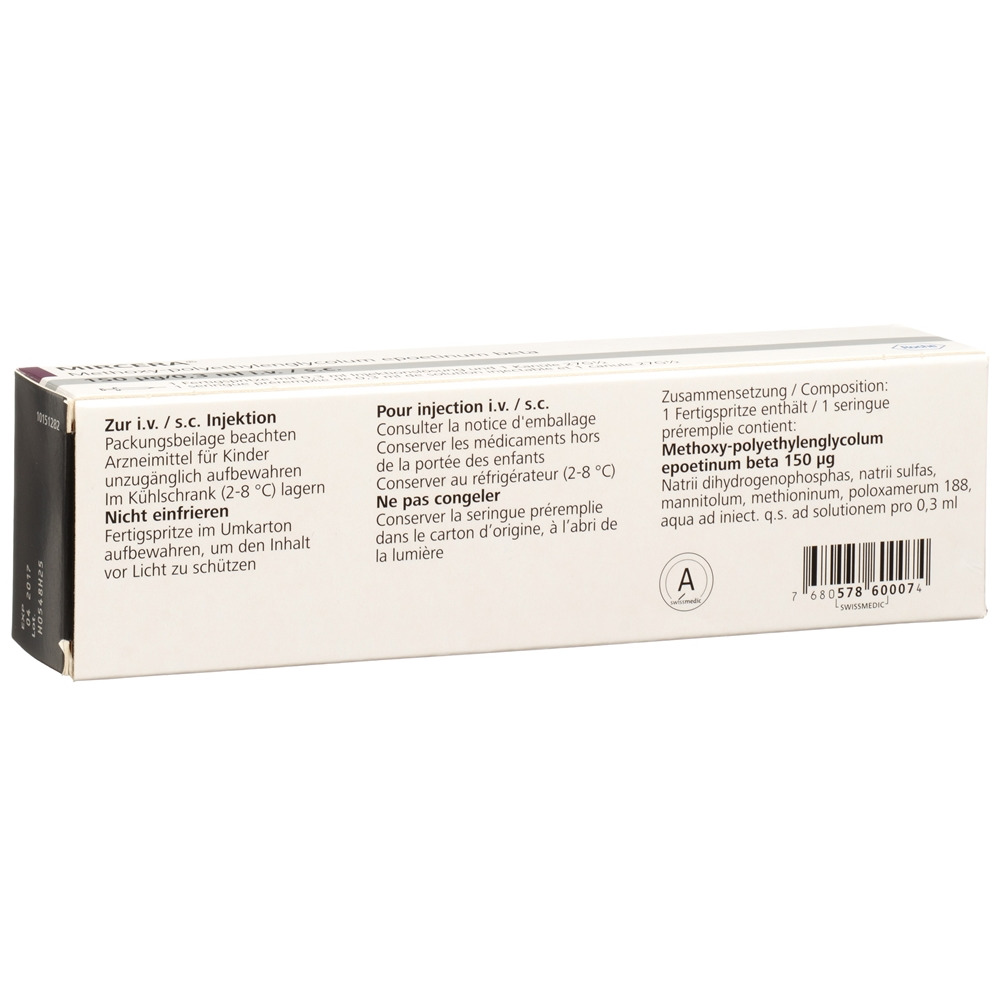 Mircera 150 ug / 0.3 ml, Injektionslösung in einer Fertigspritze