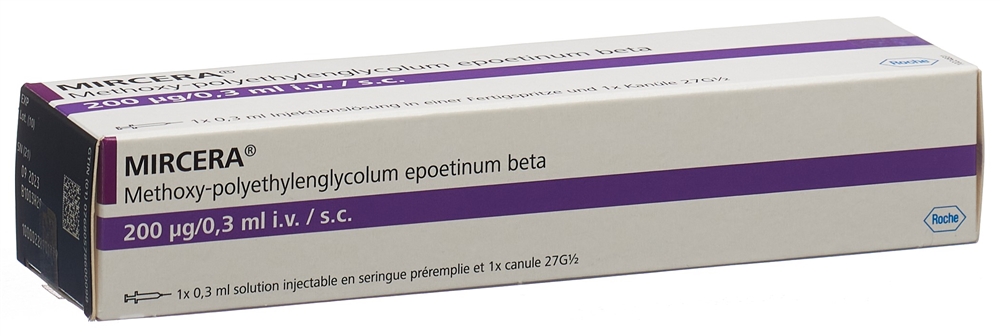 MIRCERA sol inj 200 mcg/0.3 ml ser pré