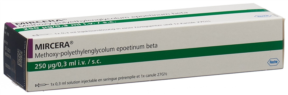 Mircera 250 ug / 0.3 ml, Injektionslösung in einer Fertigspritze
