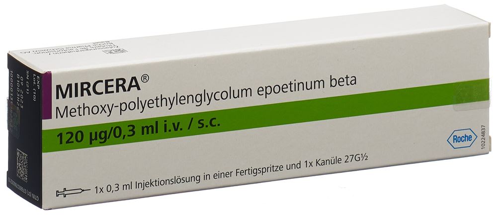 MIRCERA sol inj 120 mcg/0.3 ml ser pré
