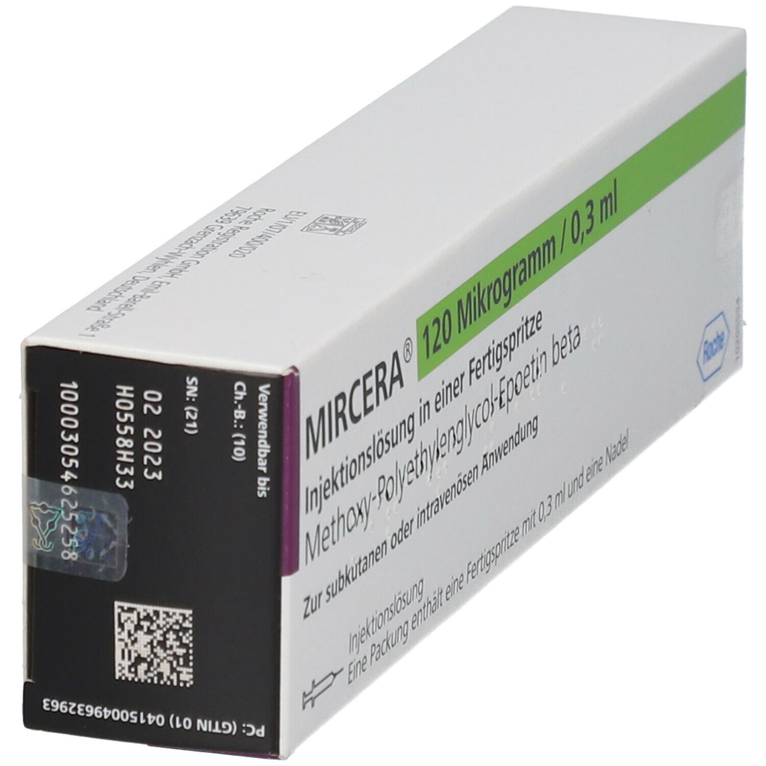 Mircera 120 ug / 0.3 ml, Injektionslösung in einer Fertigspritze