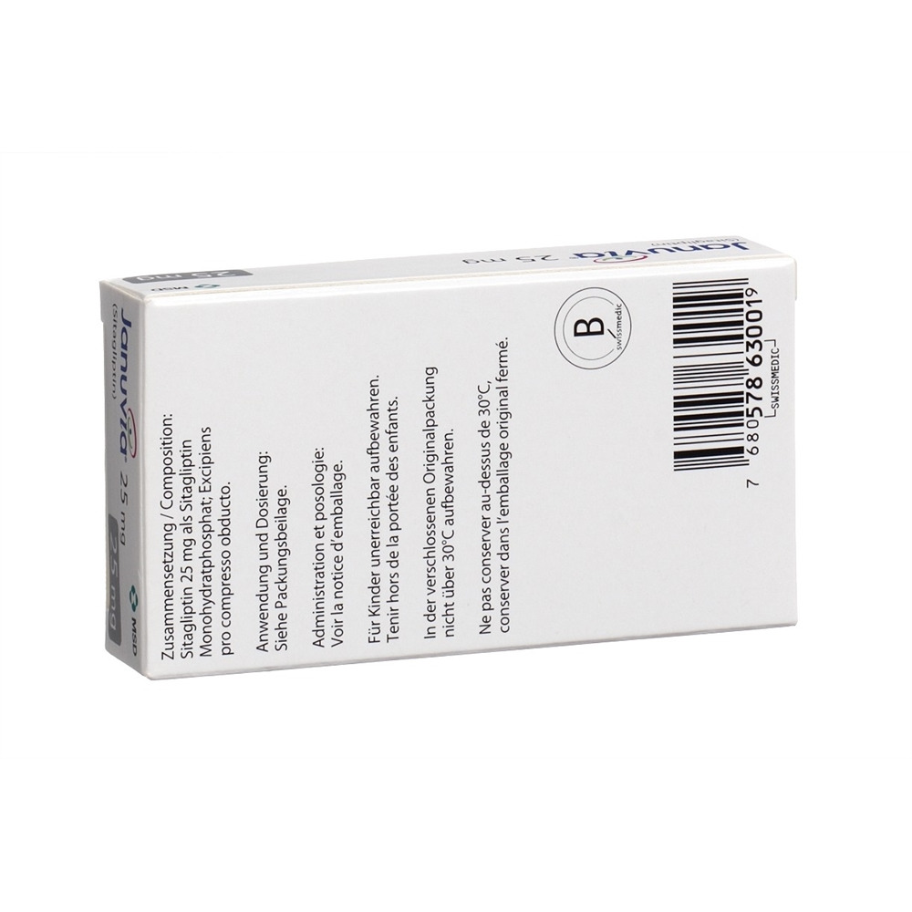Januvia 25 mg, Filmtabletten