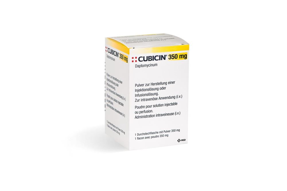 Cubicin 350 mg, Pulver zur Herstellung einer Injektions-/Infusionslösung