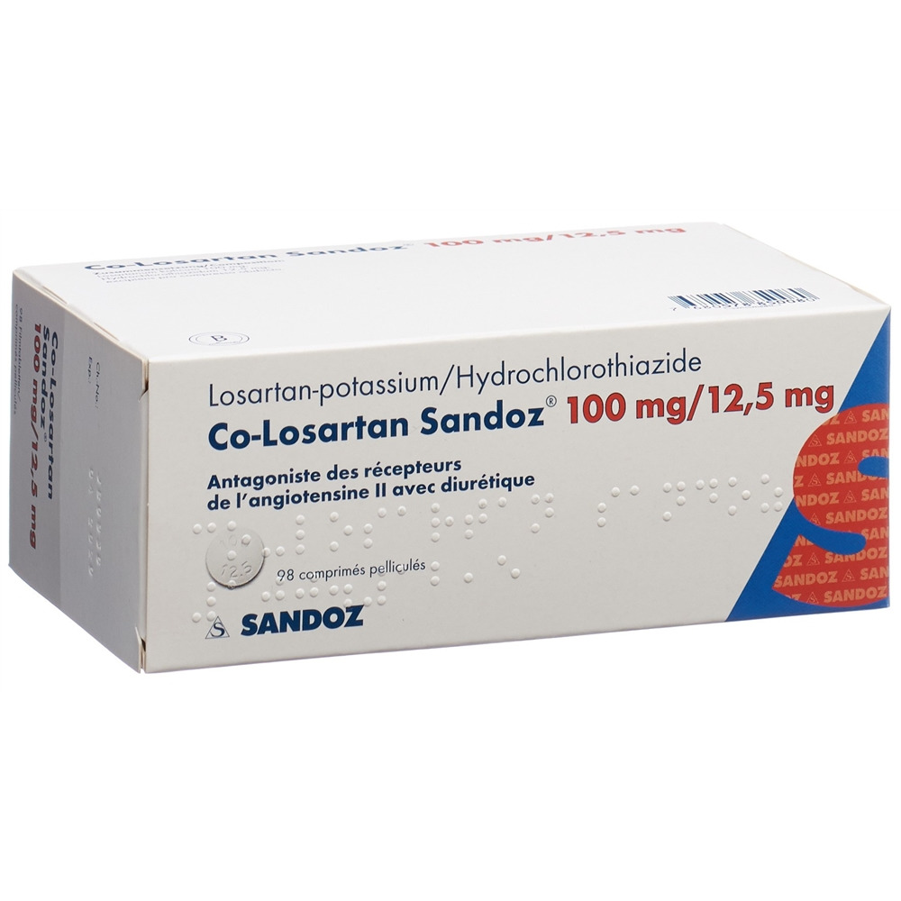 CO-LOSARTAN Sandoz cpr pell 100/12.5mg 98 pce