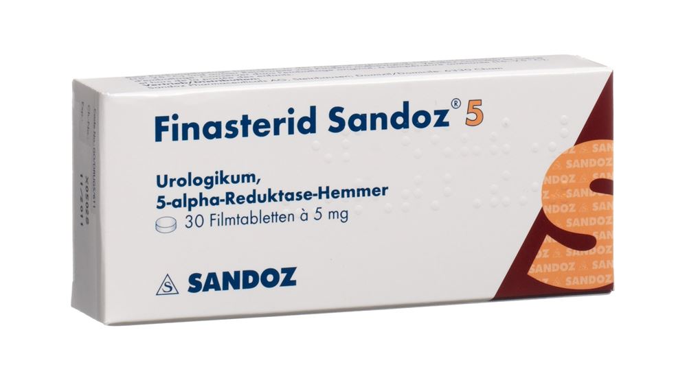 Finasterid Sandoz 5, Filmtabletten
