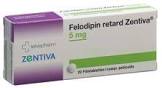 Felodipin retard Zentiva 5 mg, Retardtabletten