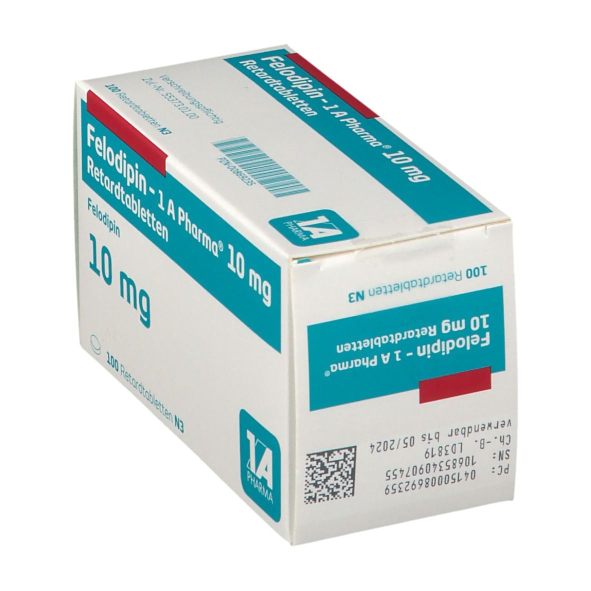 Felodipin retard Zentiva 10 mg, Retardtabletten