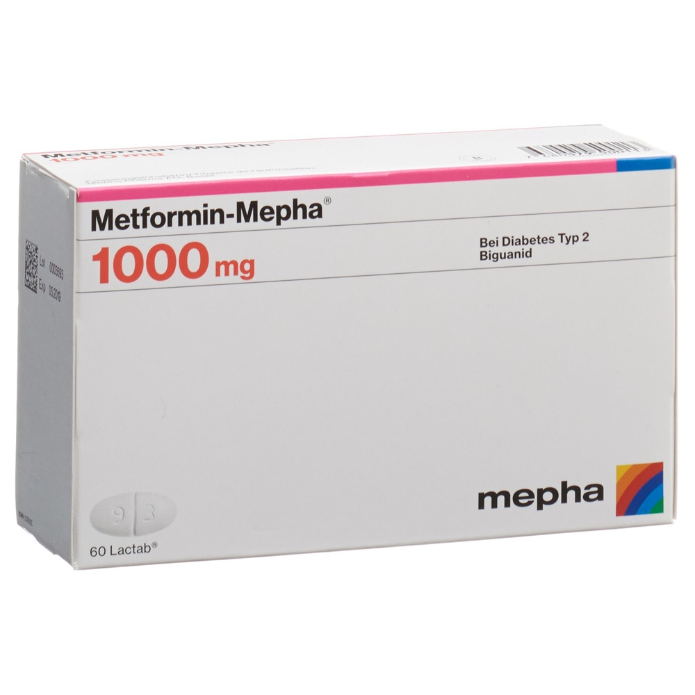 Metformin-Mepha 1000 mg, Filmtabletten