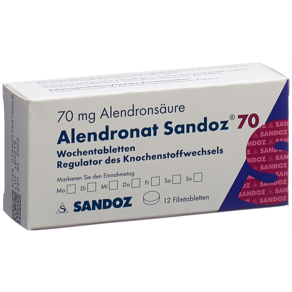 Alendronat Sandoz 70, Filmtabletten