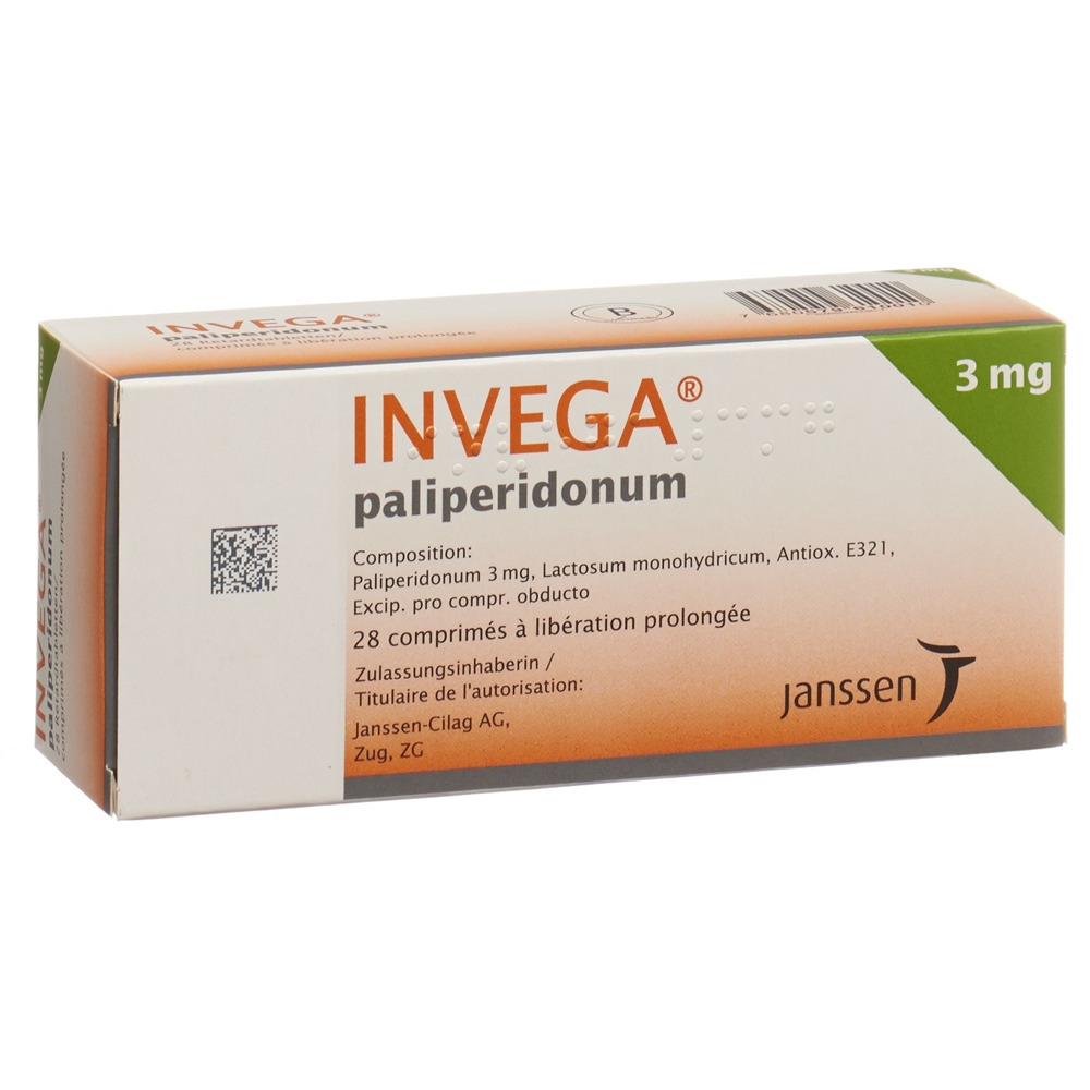 INVEGA cpr ret 3 mg 28 pce